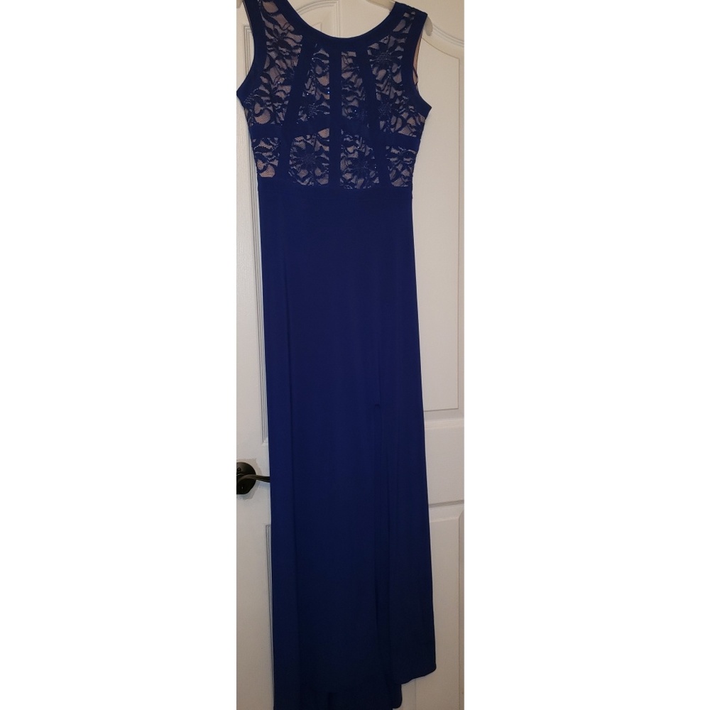 Royal blue long dress